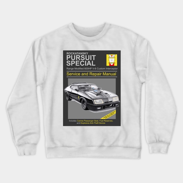 V-8 Interceptor Service and Repair Crewneck Sweatshirt by xoxocomp